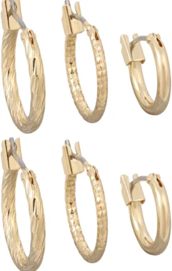 New Bijou Brigitte Set di orecchini - Gold Trio