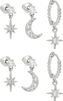 Hot Bijou Brigitte Set di orecchini - Moon Star