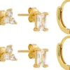 New Bijou Brigitte Set di orecchini - Sparkling Trio