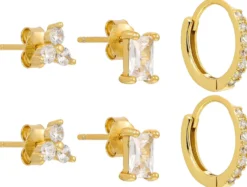 New Bijou Brigitte Set di orecchini - Sparkling Trio