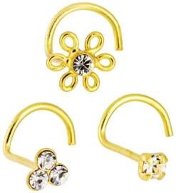 Best Bijou Brigitte Set di piercing - Golden Trio