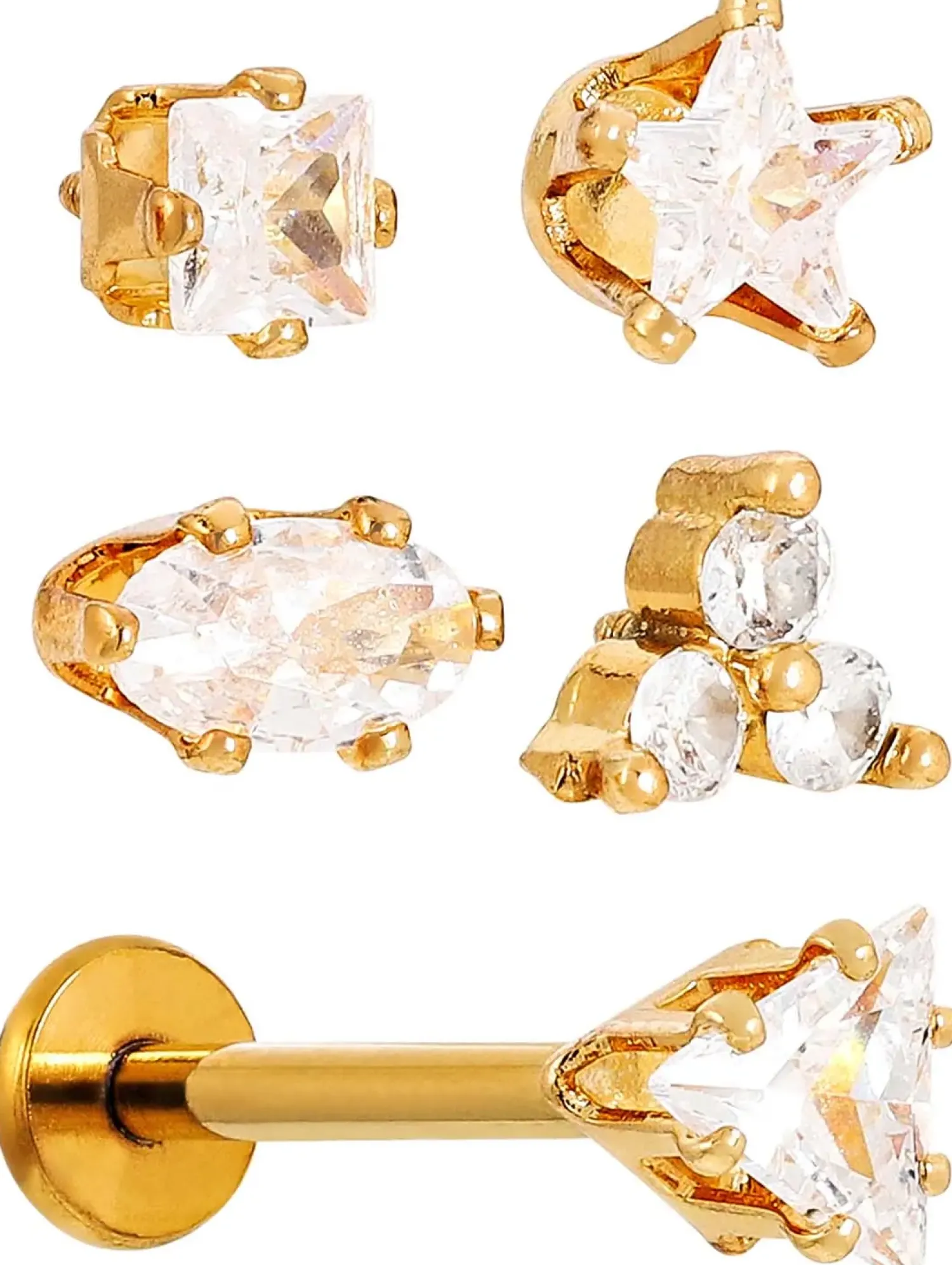 Best Bijou Brigitte Set di piercing - Several Zirkonias