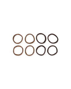 Bijou Brigitte Set elastici per capelli - Brown