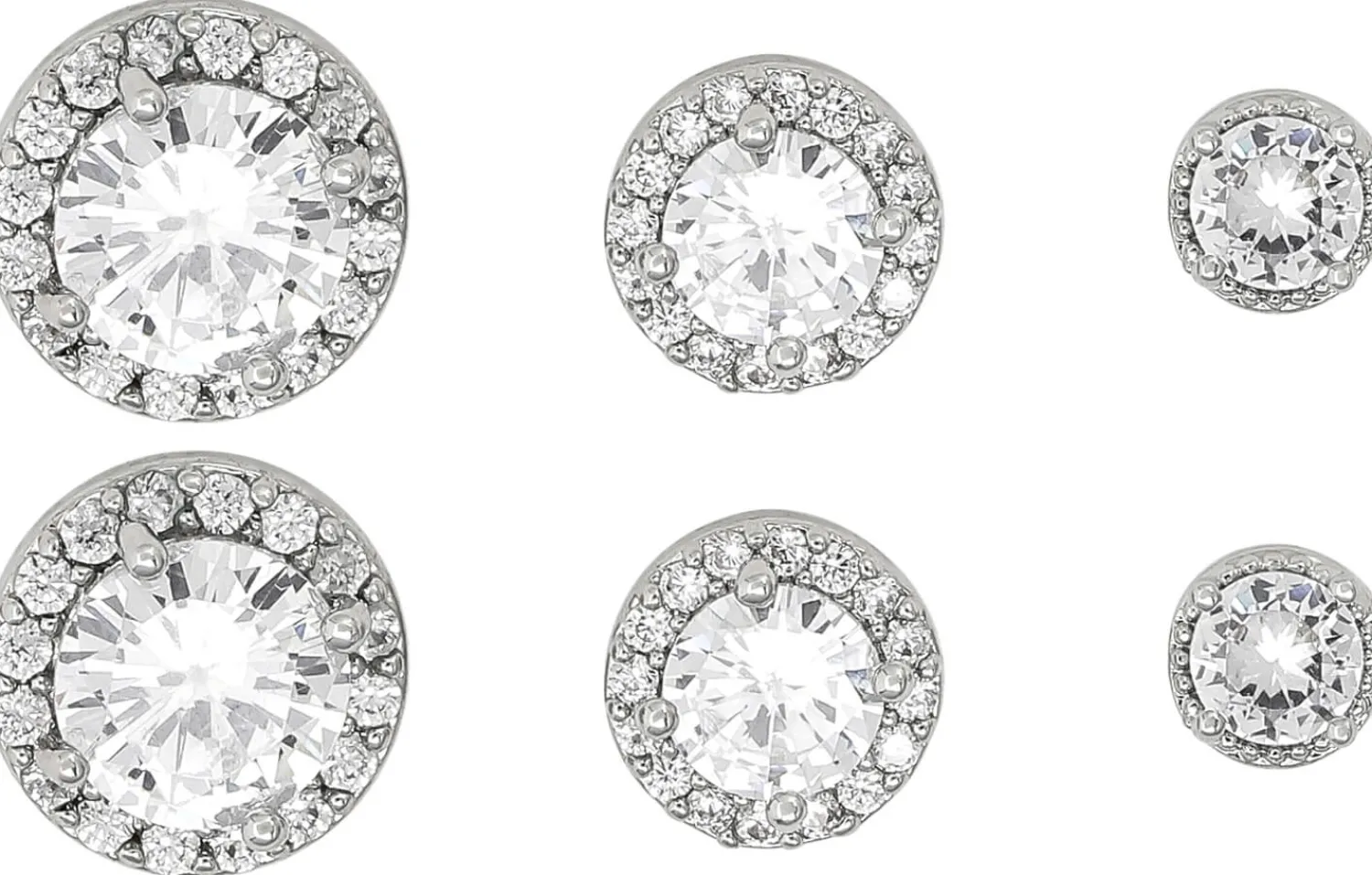 Sale Bijou Brigitte Set orecchini a perno - Round Shine